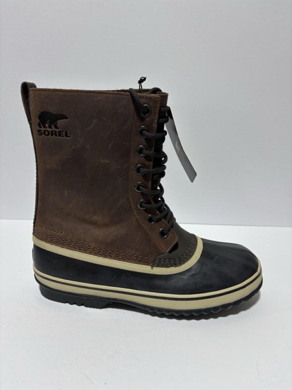 Sorel Men’s 1964 Leather Waterproof Winter Boots, Size 10.5 M